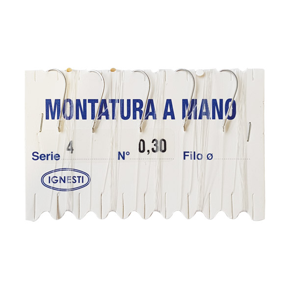 Amo Serie Mare Nickel Montato Filo  d. 0,30 mm